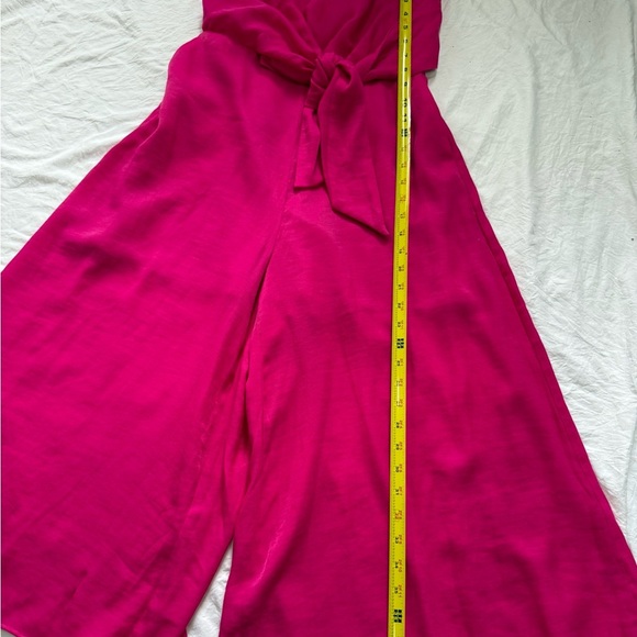Maeve Pink Strapless Jumpsuit with Wide-Leg Design - Picture 5 of 10